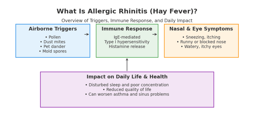 what is allergic rhinitis hay fever graphical abstract 11zon
