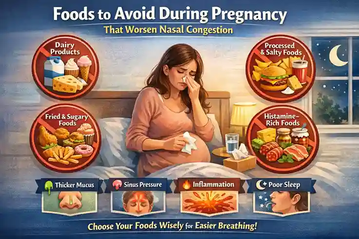foods to avoid during pregnancy nasal congestion