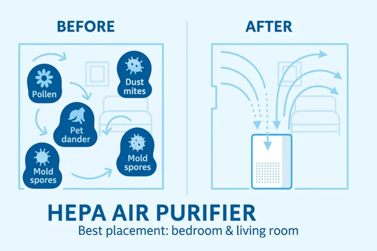 hepa air purifier before after effectiveness