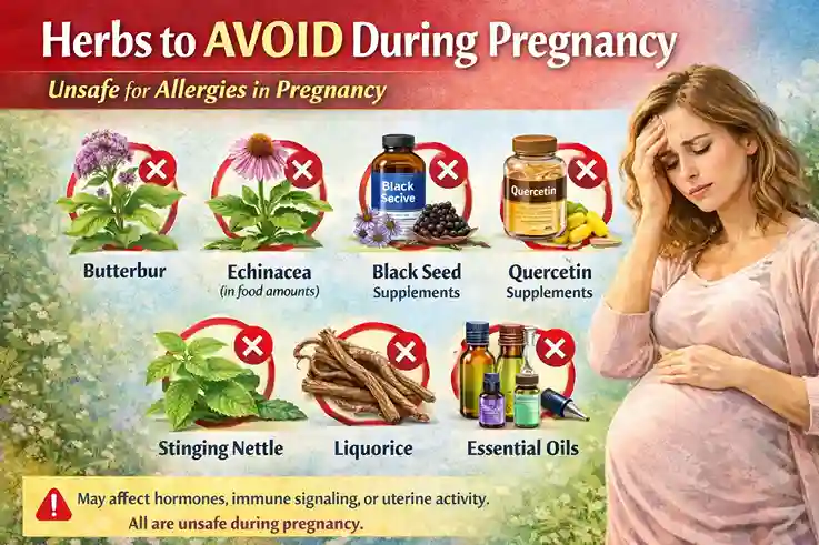 herbal remedies to avoid during pregnancy allergies