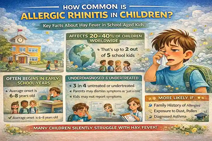 how common is allergic rhinitis in children prevalence