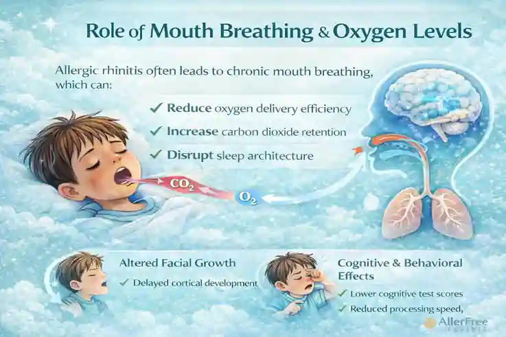 mouth breathing oxygen levels child brain development