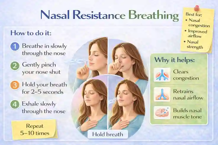nasal resistance breathing technique allergic rhinitis