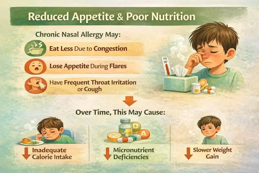 reduced appetite poor nutrition nasal allergy child.webp