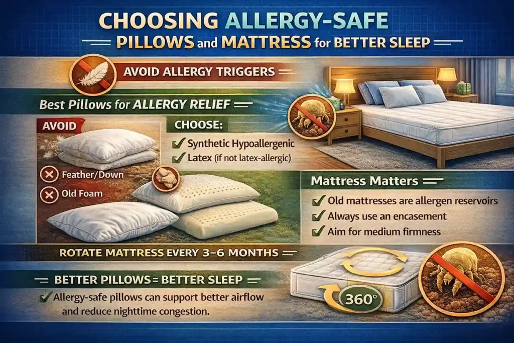 2 choosing allergy safe pillows and mattresses