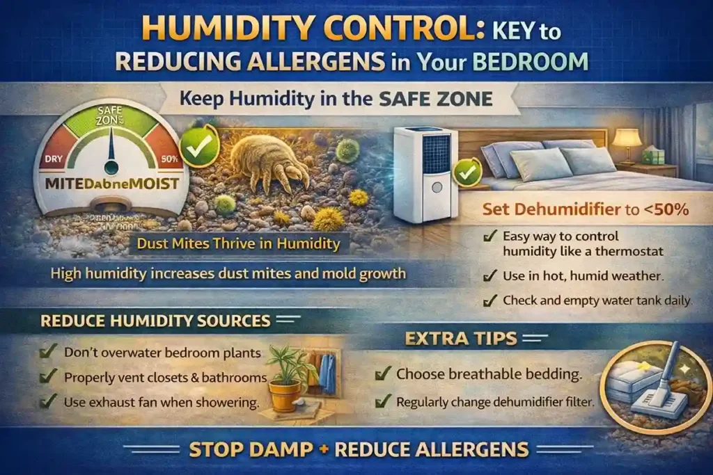 5 humidity control reducing allergens bedroom