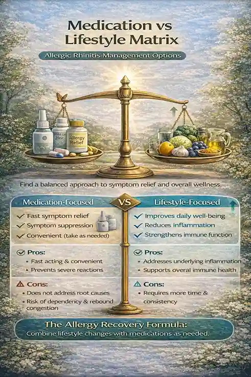 5 medication vs lifestyle allergic rhinitis matrix