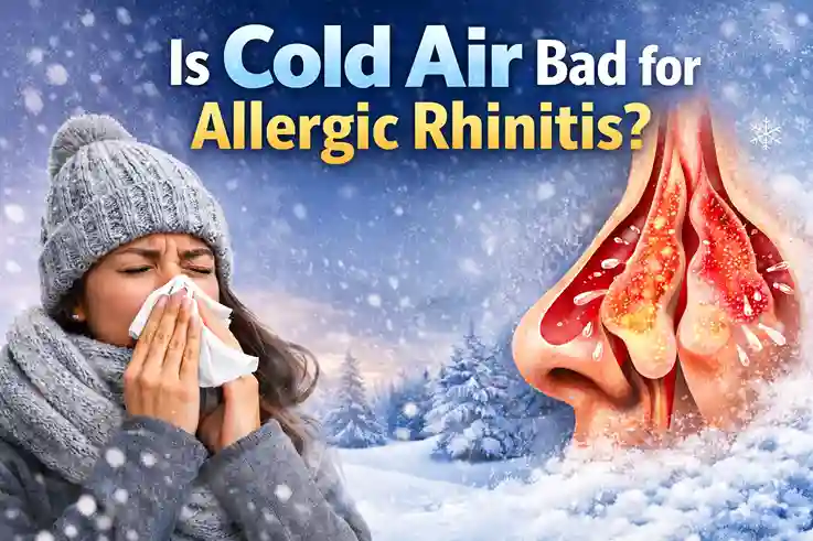 Is cold air bad for allergic rhinitis showing winter weather effects on nasal congestion and inflamed nasal passages