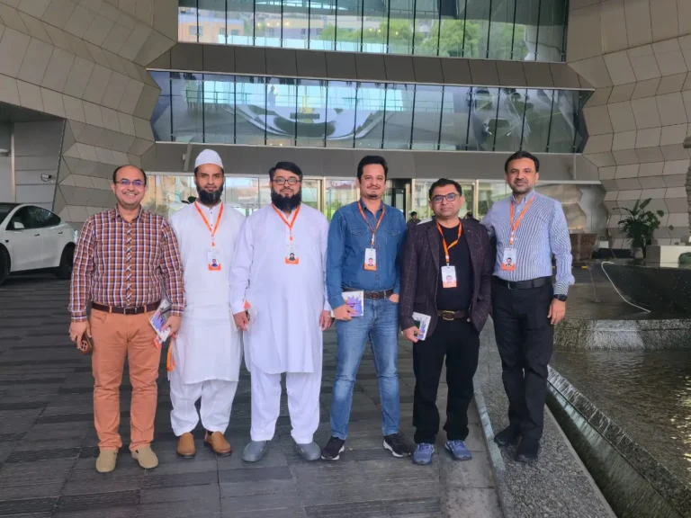 Dr. Jamal and a group of pulmonologists attending an international respiratory conference in Shanghai, 2026