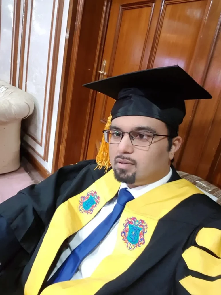 Dr. Sohail receiving his FCPS fellowship at the College of Physicians and Surgeons Pakistan (CPSP) convocation.