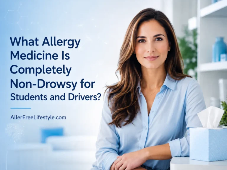 Student-friendly non-drowsy allergy medicine guide for staying alert while studying or driving